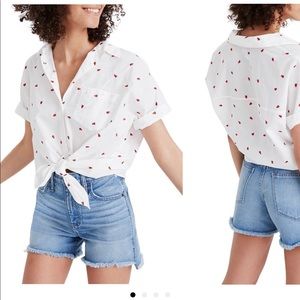 Madewell summer tie shirt